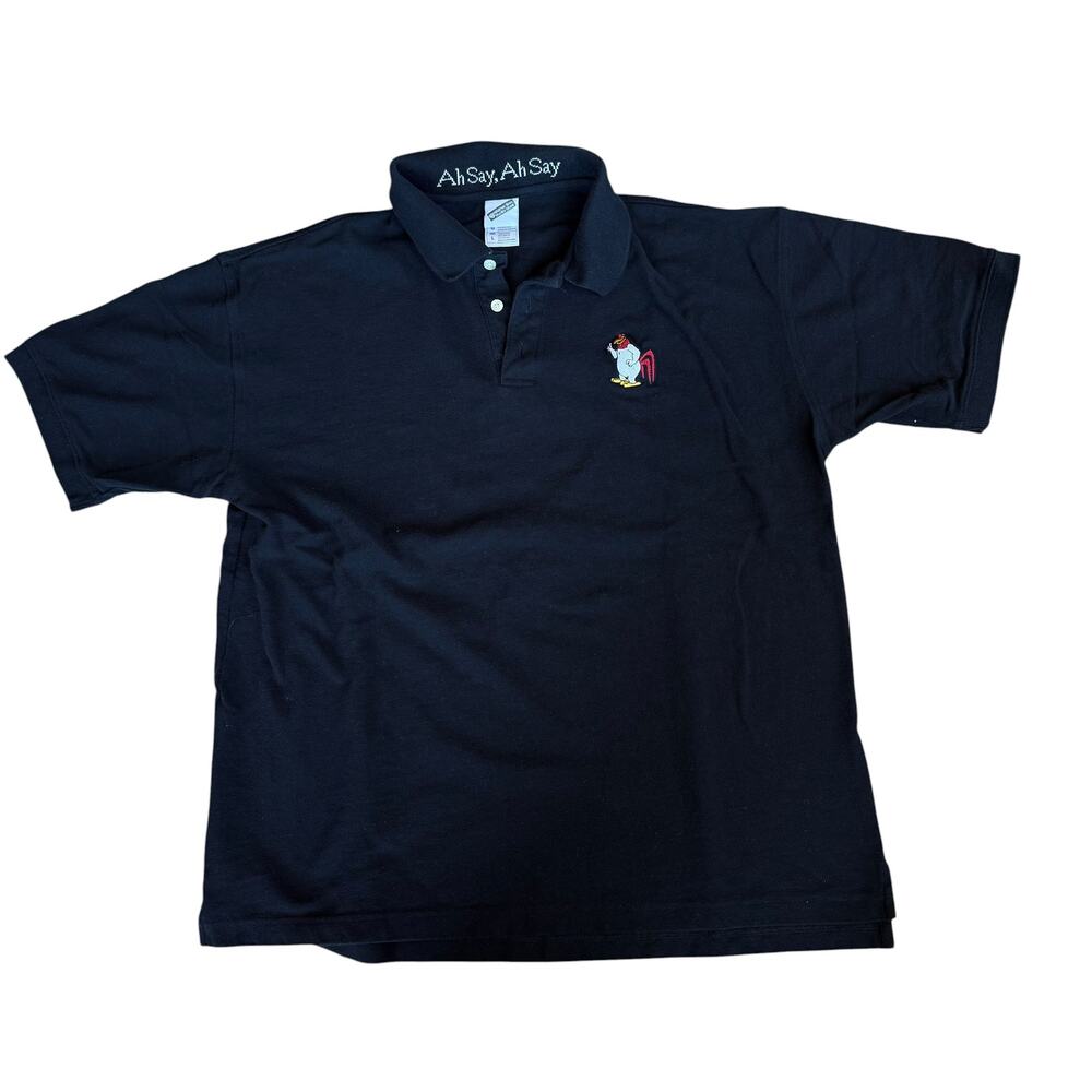 Vintage Warner Bros Cartoon Network Foghorn Leghorn Polo Mens Large